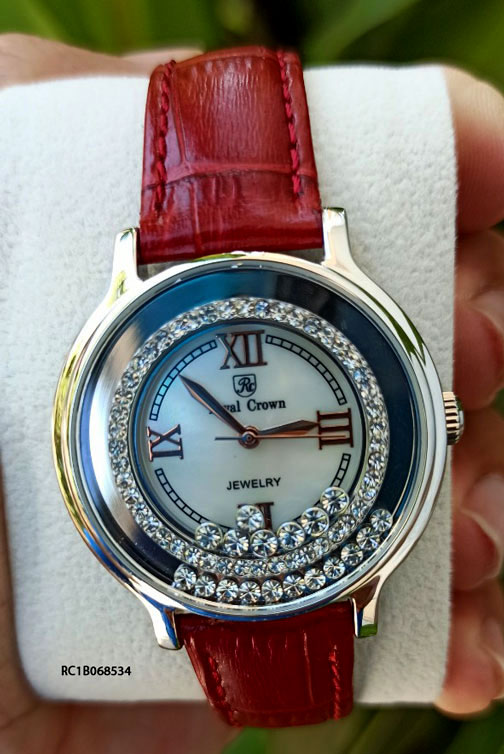 Đồng hồ royal crown nữ dây da chính hãng