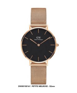 Đồng hồ Daniel Wellington nữ classic petite melrose DW00100161 Rose gold black 32mm