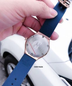 Đồng hồ Hublot Geneve Chronograph 582888 Nữ Dây Xanh Blue