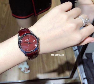 Đồng hồ Tissot Nữ cao cấp dây đỏ đô cực đẹp giá rẻ dưới 2 triệu