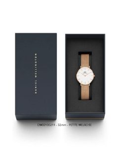 Đồng hồ Daniel wellington nữ DW00100163 Classic petite melrose rose gold white 32mm