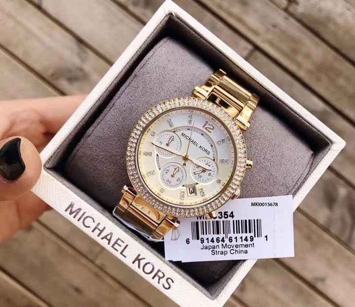 Thẻ bảo hành 12 tháng Đồng hồ nữ Michael kors MK46 dây da cao cấp mặt  xoay Đồng hồ MK  Lazadavn