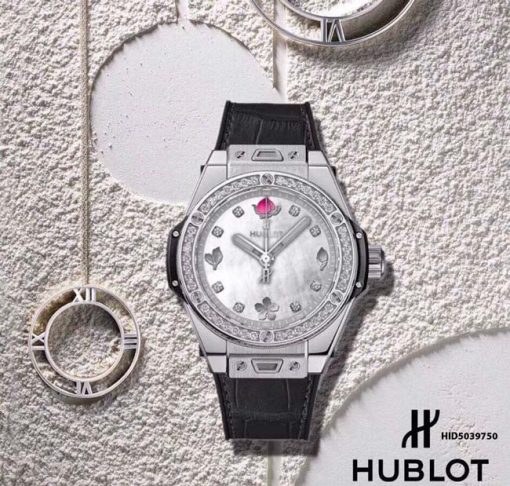 Đồng hồ Hublot Nam Big Bang Mặt đính kim cương cực đẹp