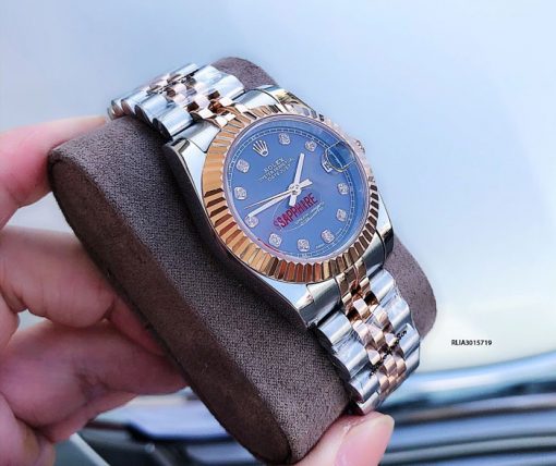 Đồng Hồ Rolex Nữ Oyster máy cơ tự động dây mạ vàng PVD