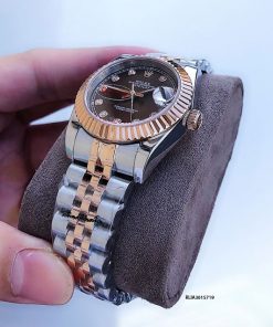 Đồng Hồ Rolex Nữ Oyster máy cơ tự động dây mạ vàng PVD