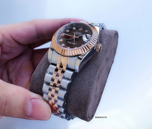 Đồng Hồ Rolex Nữ Oyster máy cơ tự động dây mạ vàng PVD