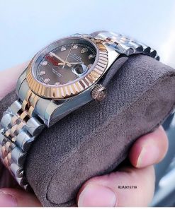 Đồng Hồ Rolex Nữ Oyster máy cơ tự động dây mạ vàng PVD