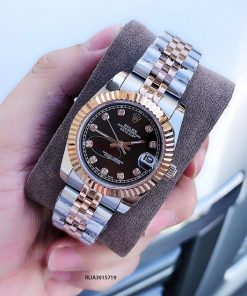 Đồng Hồ Rolex Nữ Oyster máy cơ tự động dây mạ vàng PVD, đồng hồ giá rẻ giảm 90%