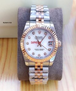 Đồng Hồ Rolex Nữ Oyster máy cơ tự động dây mạ vàng PVD