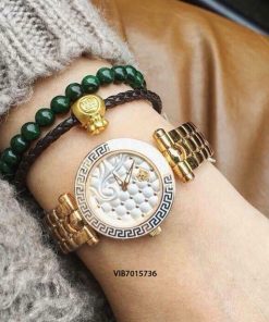 Đồng hồ Versace Nữ dây kim loại vàng cao cấp