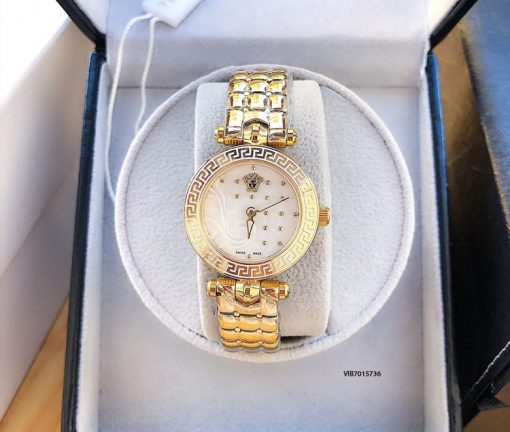 Đồng hồ Versace Nữ dây kim loại vàng cao cấp