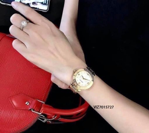 Đồng hồ Versace Daphnis Nữ dây kim loại vàng cao cấp