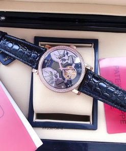 đồng hồ Patek Philippe genneve nam máy lộ cơ đẹp dây da giá rẻ tại tphcm