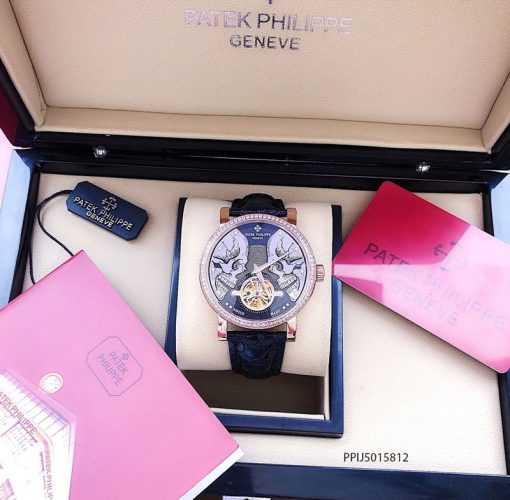 đồng hồ Patek Philippe genneve nam máy lộ cơ đẹp dây da giá rẻ tại tphcm