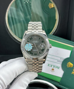 Đồng hồ Nam Rolex Oyster Perpetual Datejust mặt xám siêu cấp