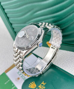 Đồng hồ Nam Rolex Oyster Perpetual Datejust mặt xám siêu cấp