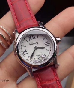Đồng hồ Chopard nữ dây da đỏ giá rẻ