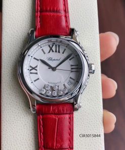 Đồng hồ Chopard nữ Happy Sport dây da đỏ giá rẻ