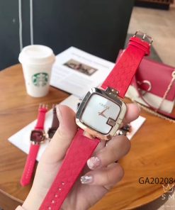 đồng hồ gucci nữ dây da đỏ cao cấp giá rẻ