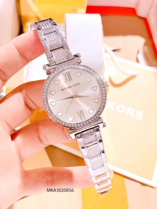 Đồng hồ nữ Michael Kors dây màu bạc cao cấp