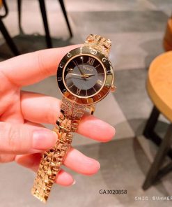 Đồng hồ nữ Gucci viền chữ đính đá màu vàng cao cấp giá rẻ