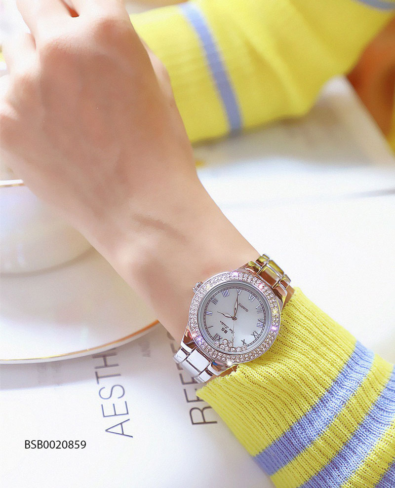 Đồng hồ đeo tay nữ Bee Sister mặt đá xoay cao cấp giá rẻ