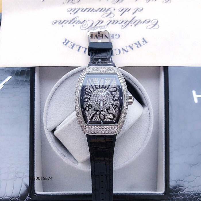 Đồng hồ nữ Franck muller V32 full đá màu bạc cao cấp giá rẻ
