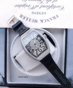 Đồng hồ nữ Franck muller V32 full đá màu bạc cao cấp