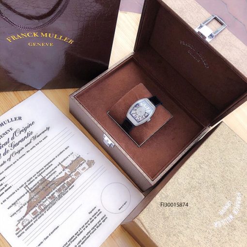 Đồng hồ nữ Franck muller V32 full đá màu bạc cao cấp