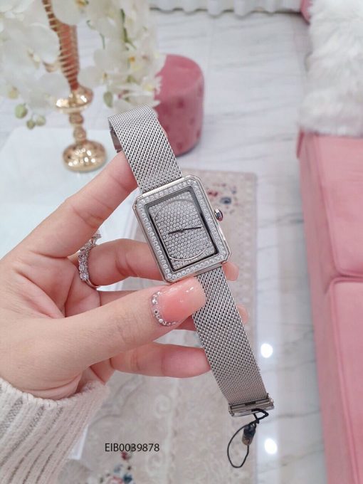Đồng hồ nữ Chanel Boy Friend dây lưới bạc cao cấp giá rẻ