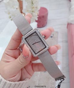 Đồng hồ nữ Chanel Boy Friend dây lưới bạc cao cấp