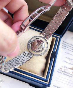 khóa đồng hồ nữ Chopard dòng Happy Diamond kính Real Saphirre replica 1:1