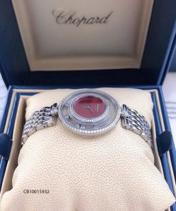 độ dày Đồng hồ nữ Chopard dòng Happy Diamond Real sapphire đỏ replica 1:1