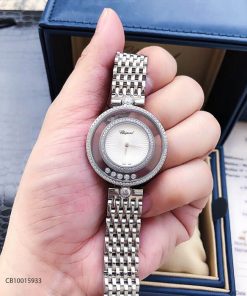 Đồng hồ nữ Chopard Happy Diamond Real sapphire trắng replica 1:1