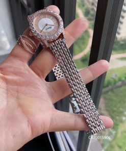 dây đồng hồ nữ Chopard L’Heure Du Diamant máy Thụy Sĩ rose gold