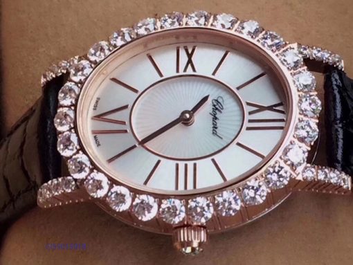 Đồng hồ nữ Chopard L’Heure Du Diamant Replica 1:1 mặt bầu dục