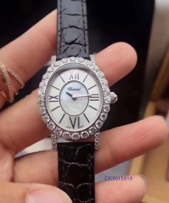 Đồng hồ nữ Chopard L’Heure Du Diamant Replica 1:1 màu trắng