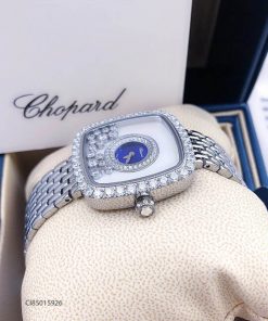 độ dày đồng hồ nữ Chopard dòng Happy Diamond mặt vuông replica 1:1 giá rẻ