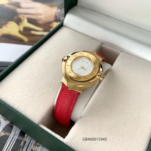 Đồng hồ nữ Gucci Vintage dạng lắc mặt xoay cao cấp hồng fullbox