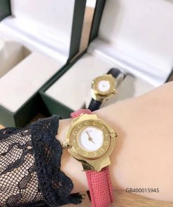 Đồng hồ đeo tay nữ Gucci Vintage dạng lắc mặt xoay cao cấp hồng giá rẻ fullbox