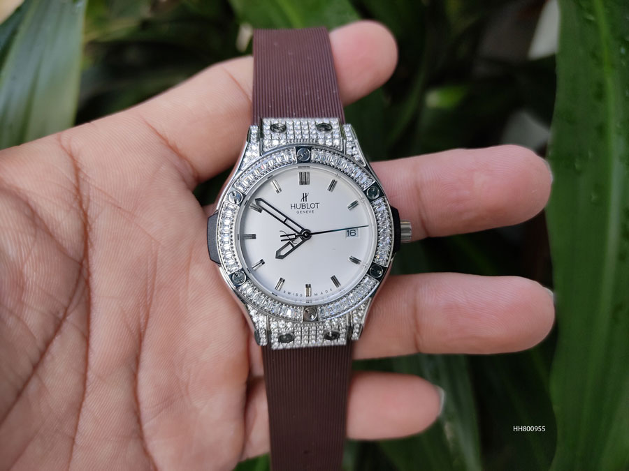 Đồng hồ Hublot nữ Geneve Big Bang nâu cao cấp giá rẻ