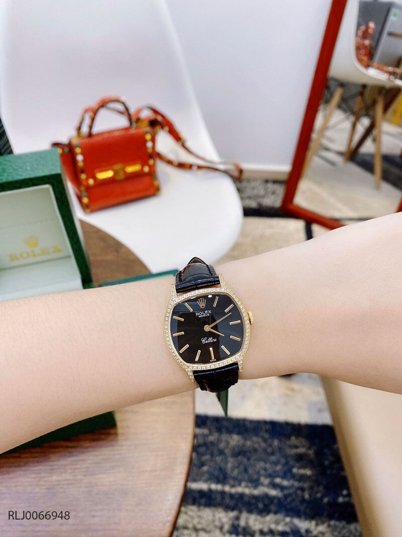độ dày đồng hồ Rolex CLASSIC LEATHER LADY máy Thụy sỹ cao cấp giá rẻ