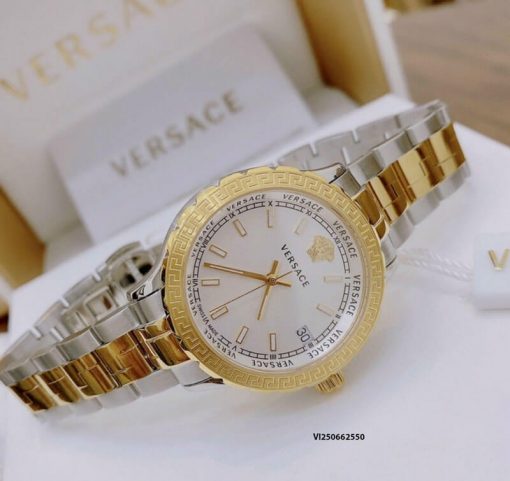 Đồng hồ Versace Hellenyium nữ dây kim loại cao cấp