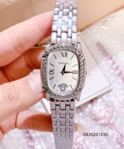 Đồng hồ Versace nữ dây kim loại mặt ovan giá rẻ