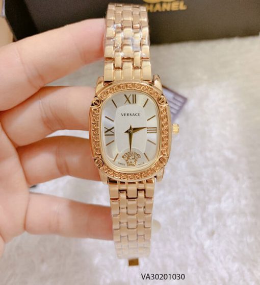 Đồng hồ Versace nữ mặt trắng ovan giá rẻ