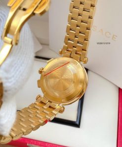 Đồng hồ cặp Versace Daphnis dây Demi vàng mạ PVD