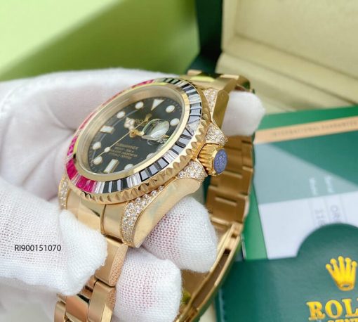 Rolex Oyster Perpetual Date Máy cơ cao cấp mạ vàng