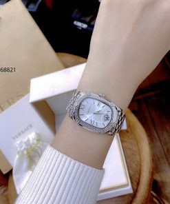 đồng hồ versace nữ dây kim loại mặt vuông