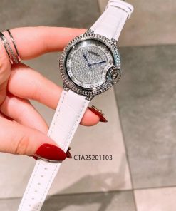 Đồng hồ nữ cartier dây cam trắng giá rẻ