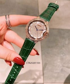 Đồng hồ nữ cartier dây cam xanh giá rẻ